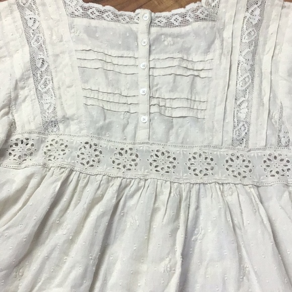 Free People Azalea Lace Boho Tunic in Mineral Size Small - Picture 10 of 12